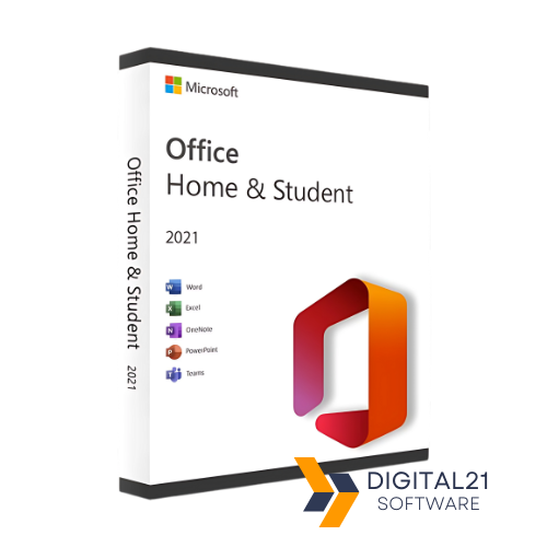 Microsoft Office Home & Student 2021 – moderne Office-Suite mit Word, Excel, PowerPoint und Outlook für effizientes, professionelles Arbeiten.