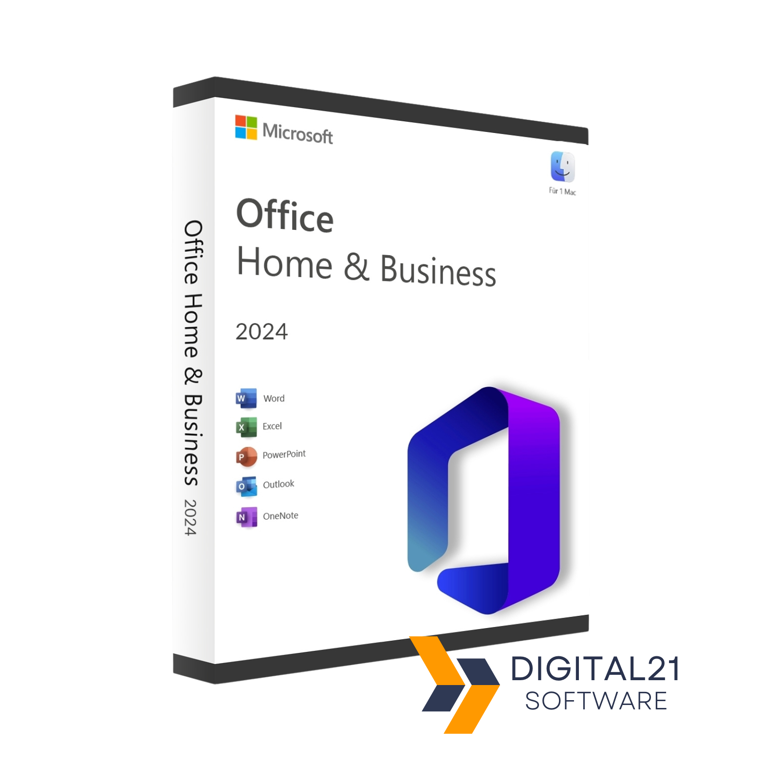 Microsoft Office Home & Business 2024 – moderne Office-Suite mit Word, Excel, PowerPoint und Outlook für effizientes, professionelles Arbeiten.