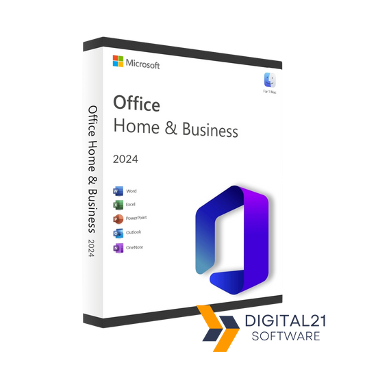 Microsoft Office Home & Business 2024 – moderne Office-Suite mit Word, Excel, PowerPoint und Outlook für effizientes, professionelles Arbeiten.