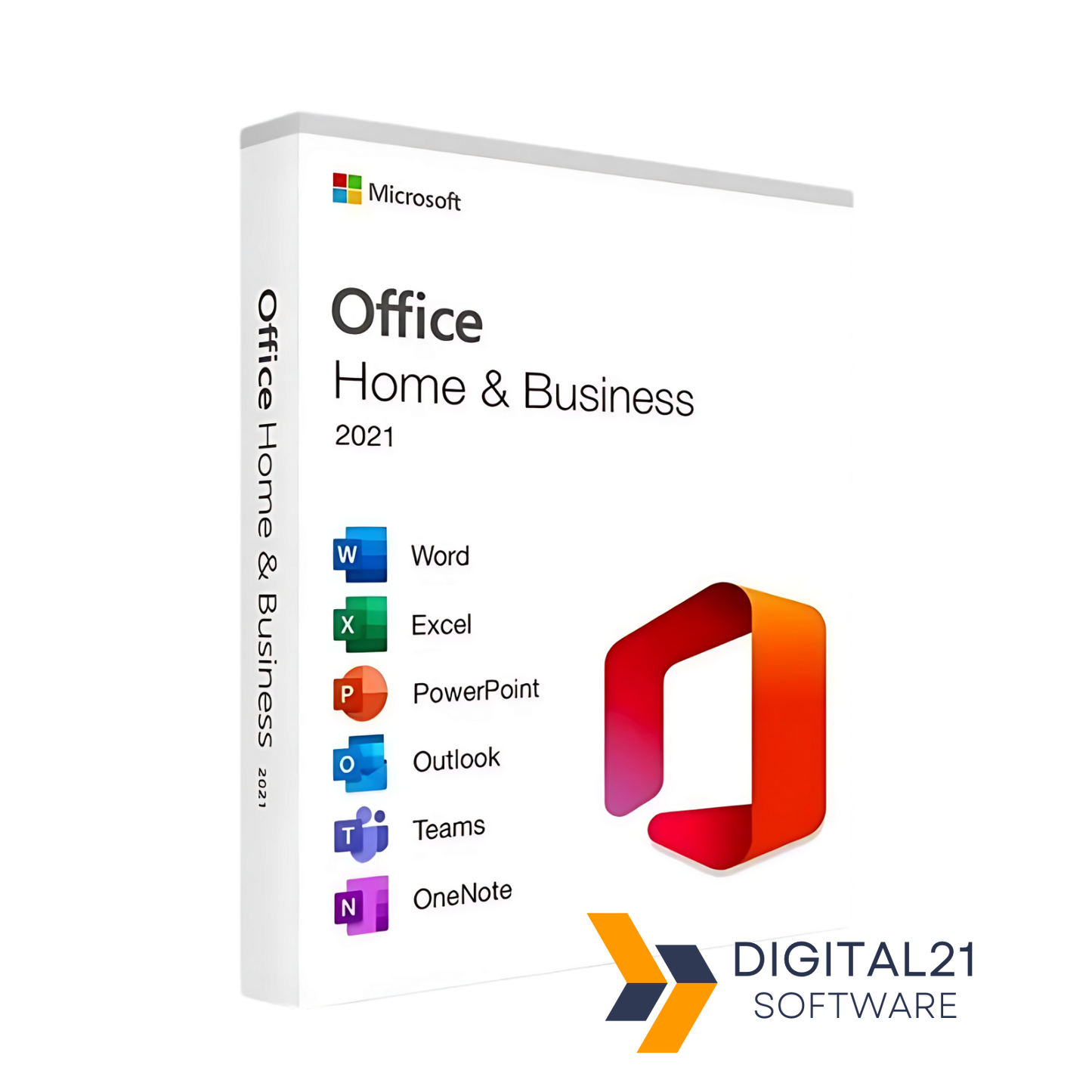 Microsoft Office Home & Business 2021 – moderne Office-Suite mit Word, Excel, PowerPoint und Outlook für effizientes, professionelles Arbeiten.