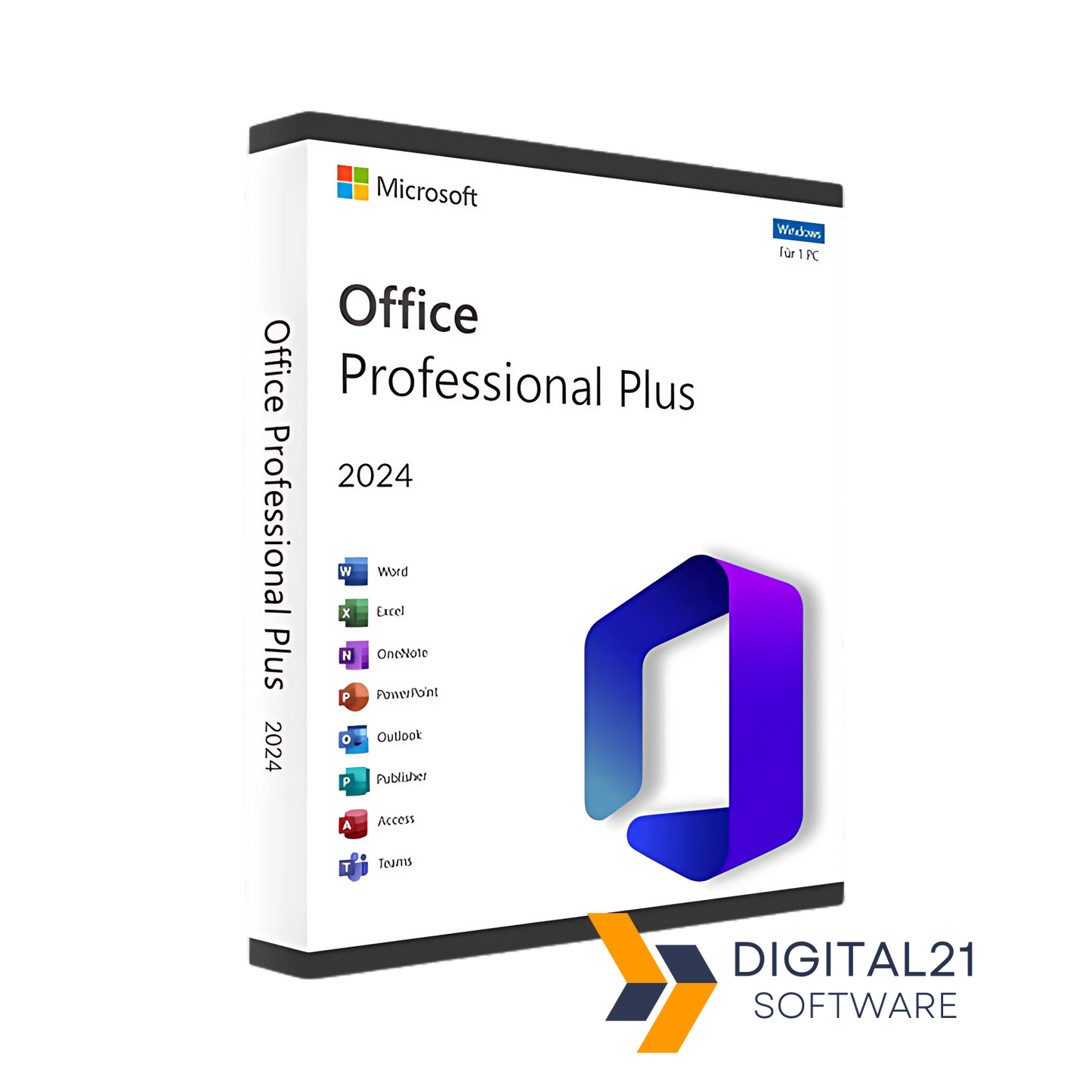 Microsoft Office Professional 2024 – moderne Office-Suite mit Word, Excel, PowerPoint und Outlook für effizientes, professionelles Arbeiten.