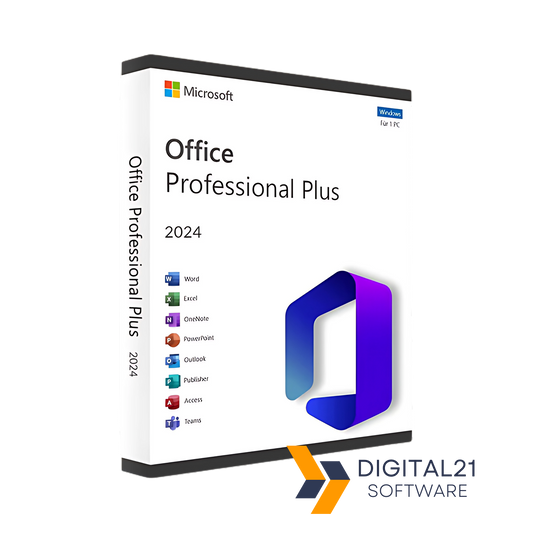 Microsoft Office Professional 2024 – moderne Office-Suite mit Word, Excel, PowerPoint und Outlook für effizientes, professionelles Arbeiten.