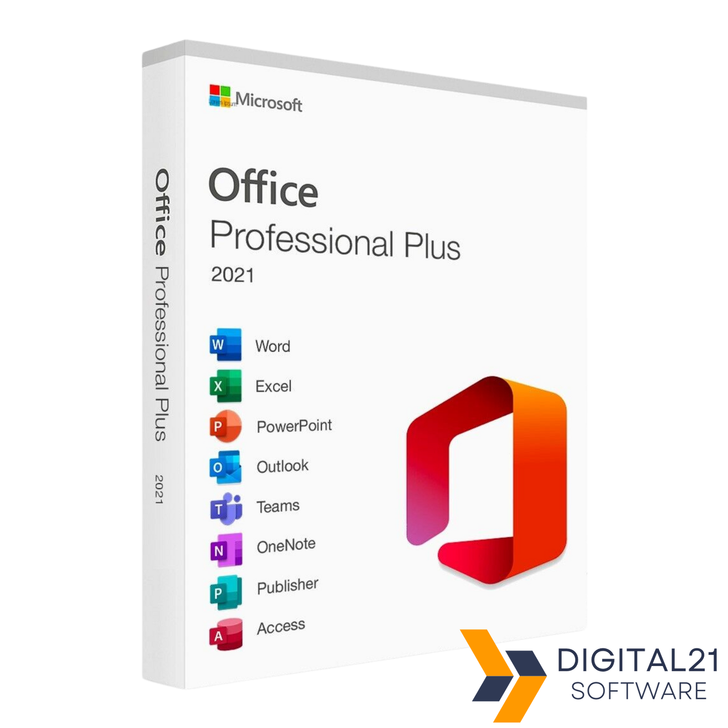 Microsoft Office Professional 2021 – moderne Office-Suite mit Word, Excel, PowerPoint und Outlook für effizientes, professionelles Arbeiten.