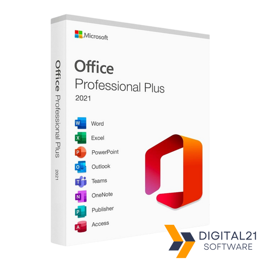 Microsoft Office Professional 2021 – moderne Office-Suite mit Word, Excel, PowerPoint und Outlook für effizientes, professionelles Arbeiten.